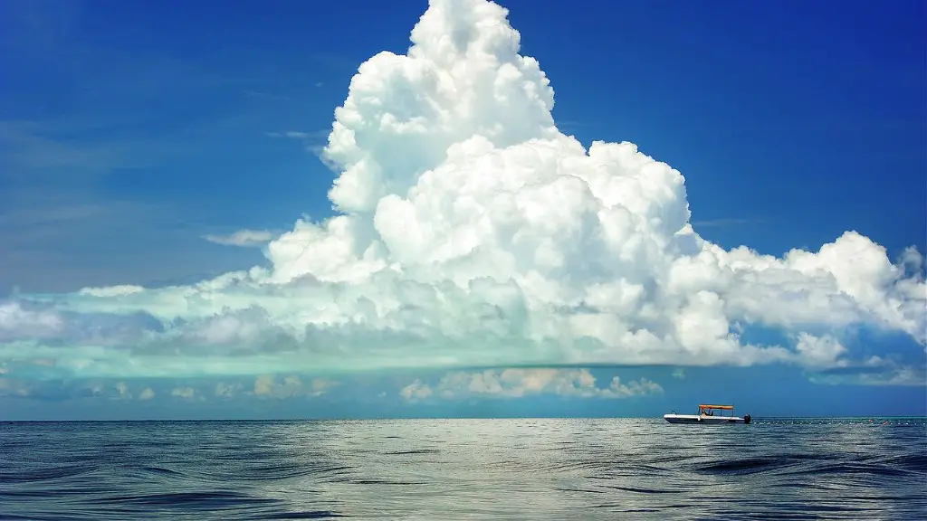 What is the blue rock in the red sea?